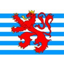 Флаг Люксембурга со львом Wappen
