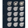 Листы для монет в капсулах (синие) 39 мм