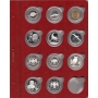 Листы для монет в капсулах (красные) 41 мм