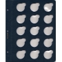 Листы для монет в капсулах (синие) 38 мм