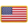 Флаг США велкро (на липучке), 3d, размер: 8 х 5 см