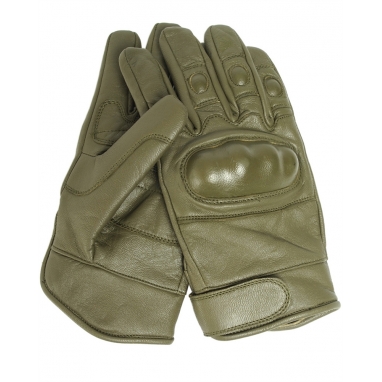 Перчатки кожаные Tactical Gloves Leder OLIV